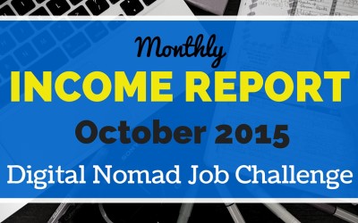 October Income Report Digital Nomad Job Challenge