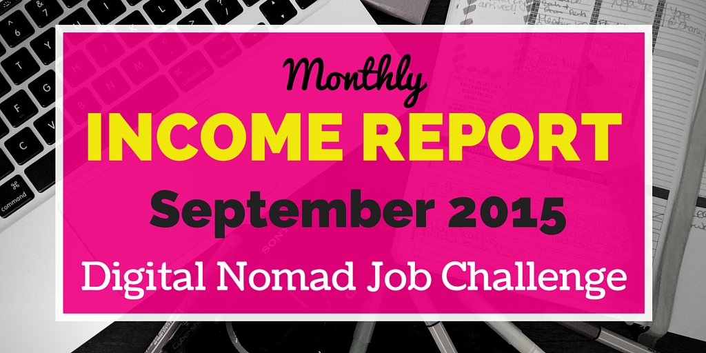 September Income Report (Digital Nomad Job Challenge)