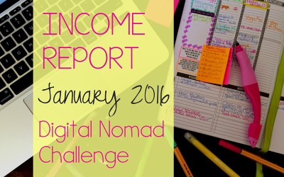 January Digital Nomad Income Report 2016